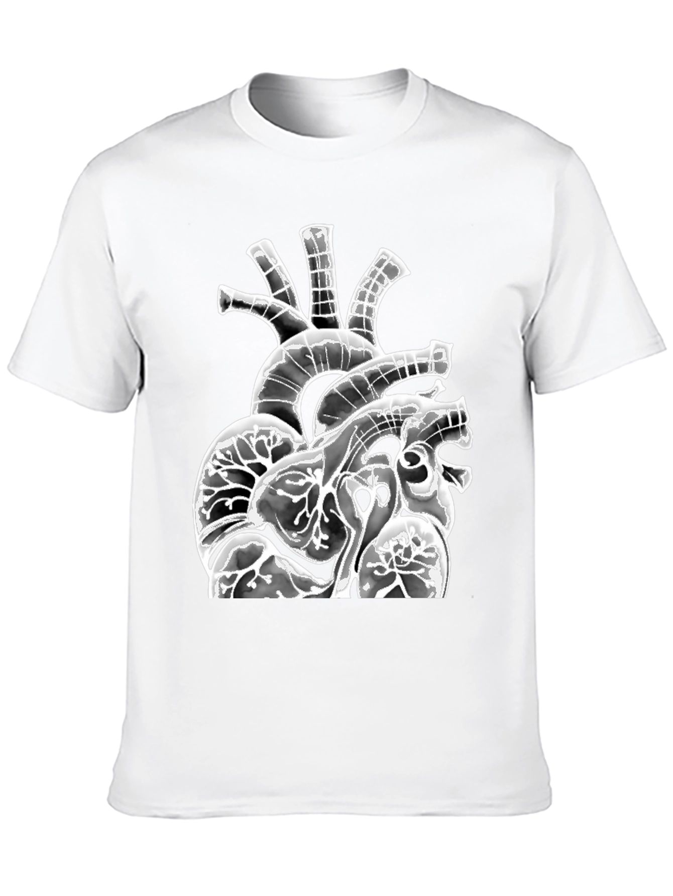 Anatomical Heart Graphic Black T-Shirt