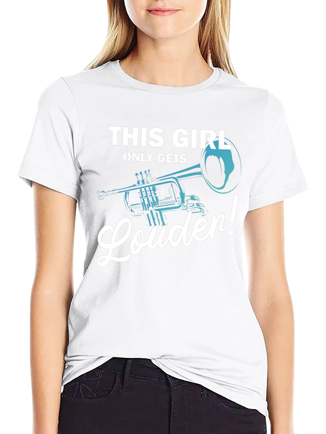 This Girl Only Gets Louder Trumpet T-Shirt