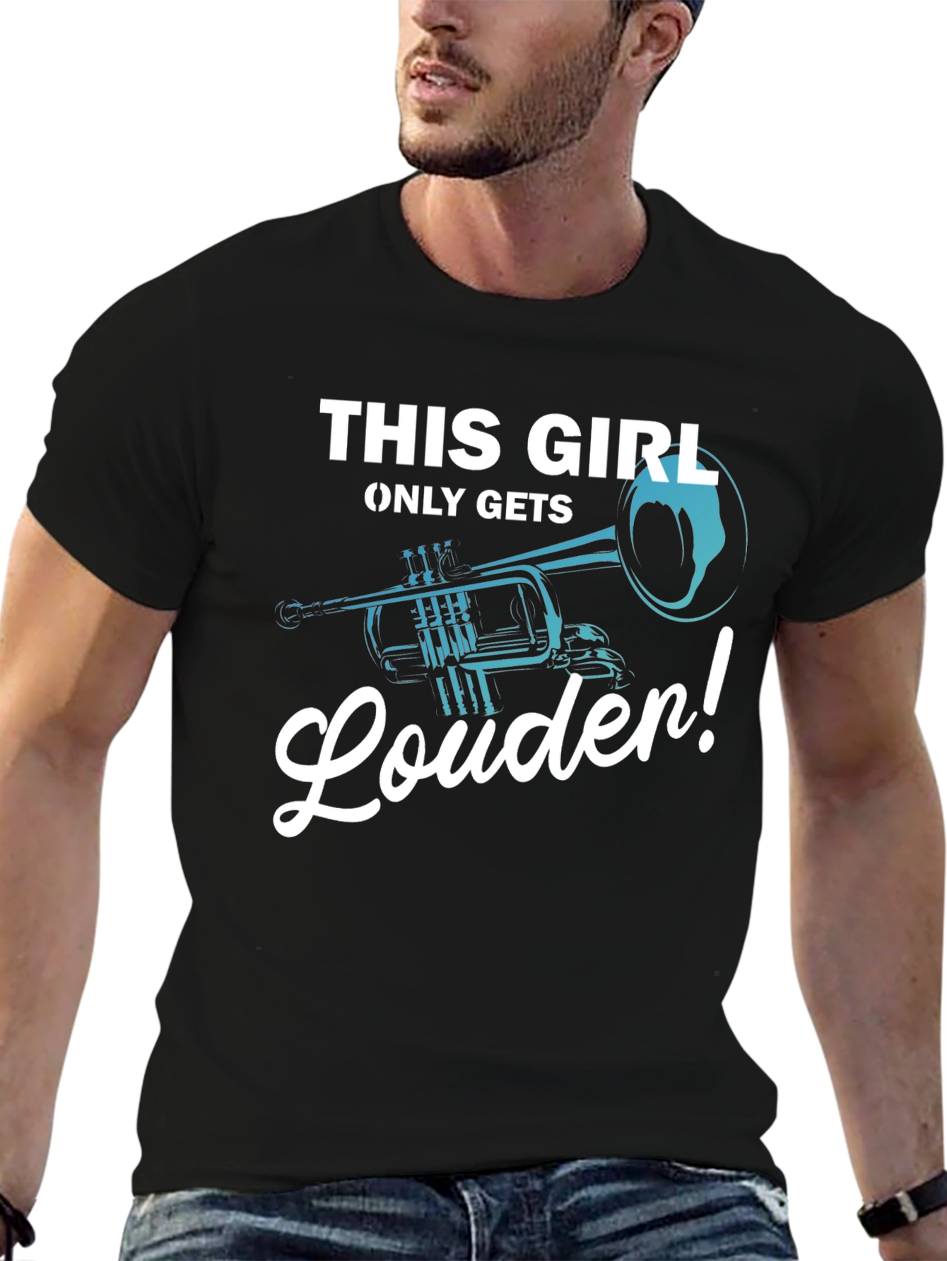 This Girl Only Gets Louder Trumpet T-Shirt