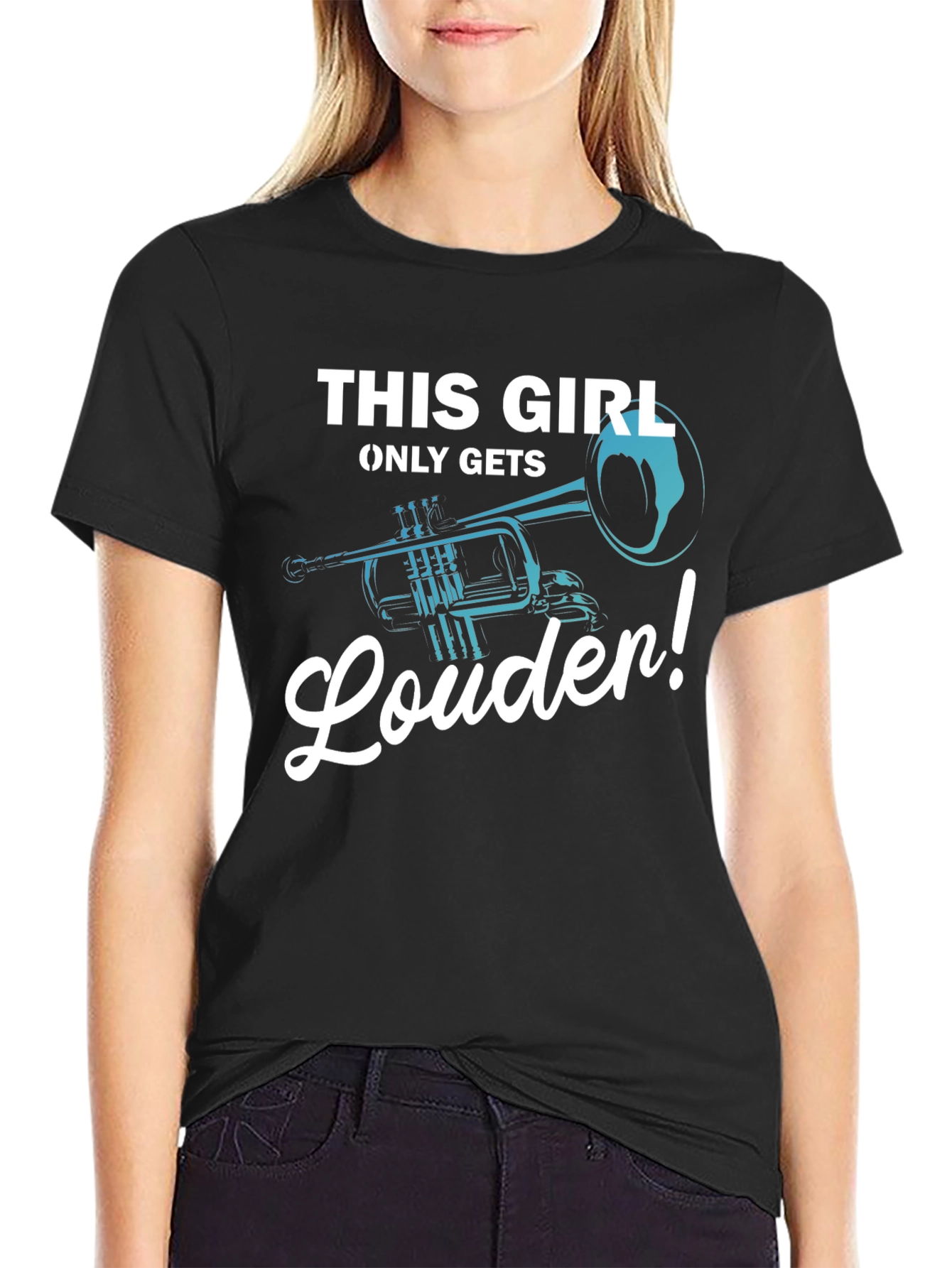 This Girl Only Gets Louder Trumpet T-Shirt