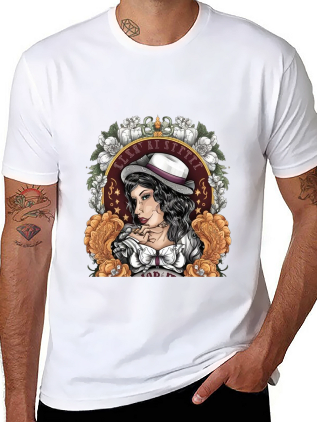 Retro Tattoo Style Graphic T-Shirt
