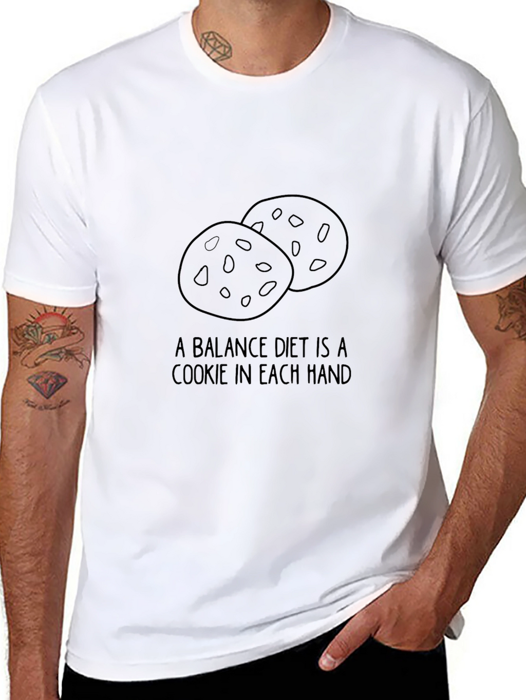 Cookie Diet T-Shirt - Balanced Diet Humor