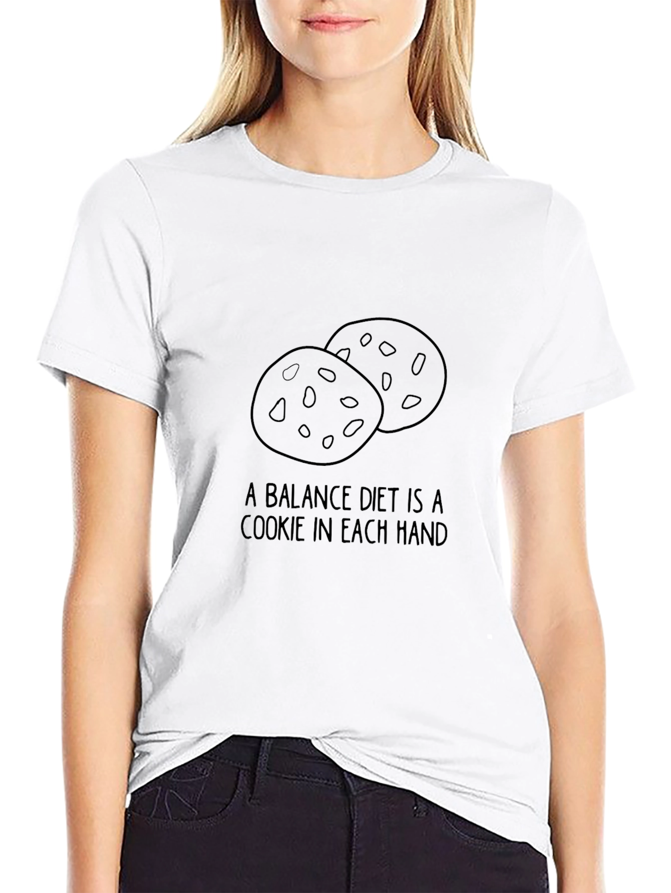Cookie Diet T-Shirt - Balanced Diet Humor