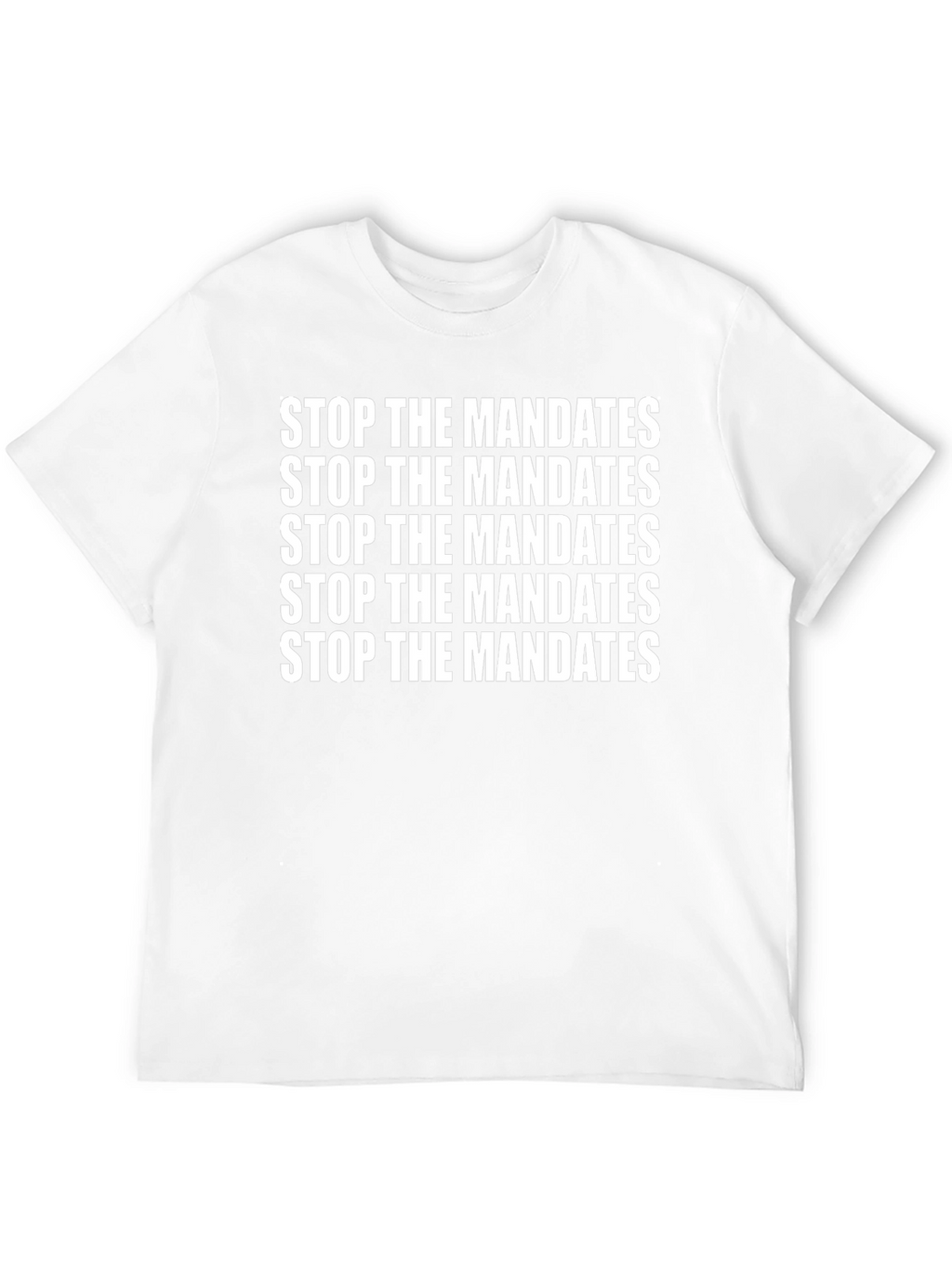 Stop the Mandates Black T-Shirt