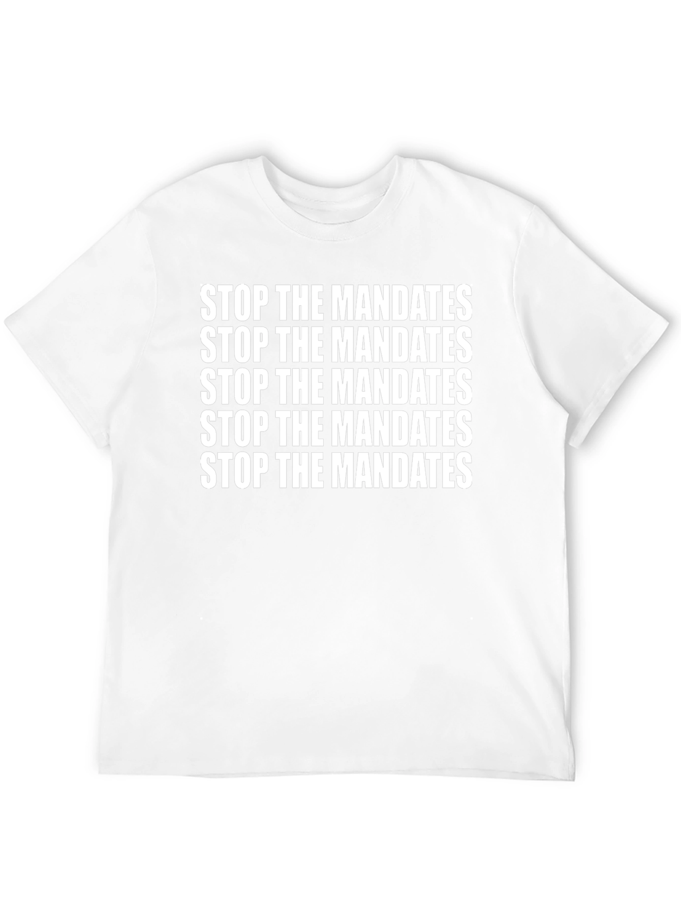 Stop the Mandates Black T-Shirt