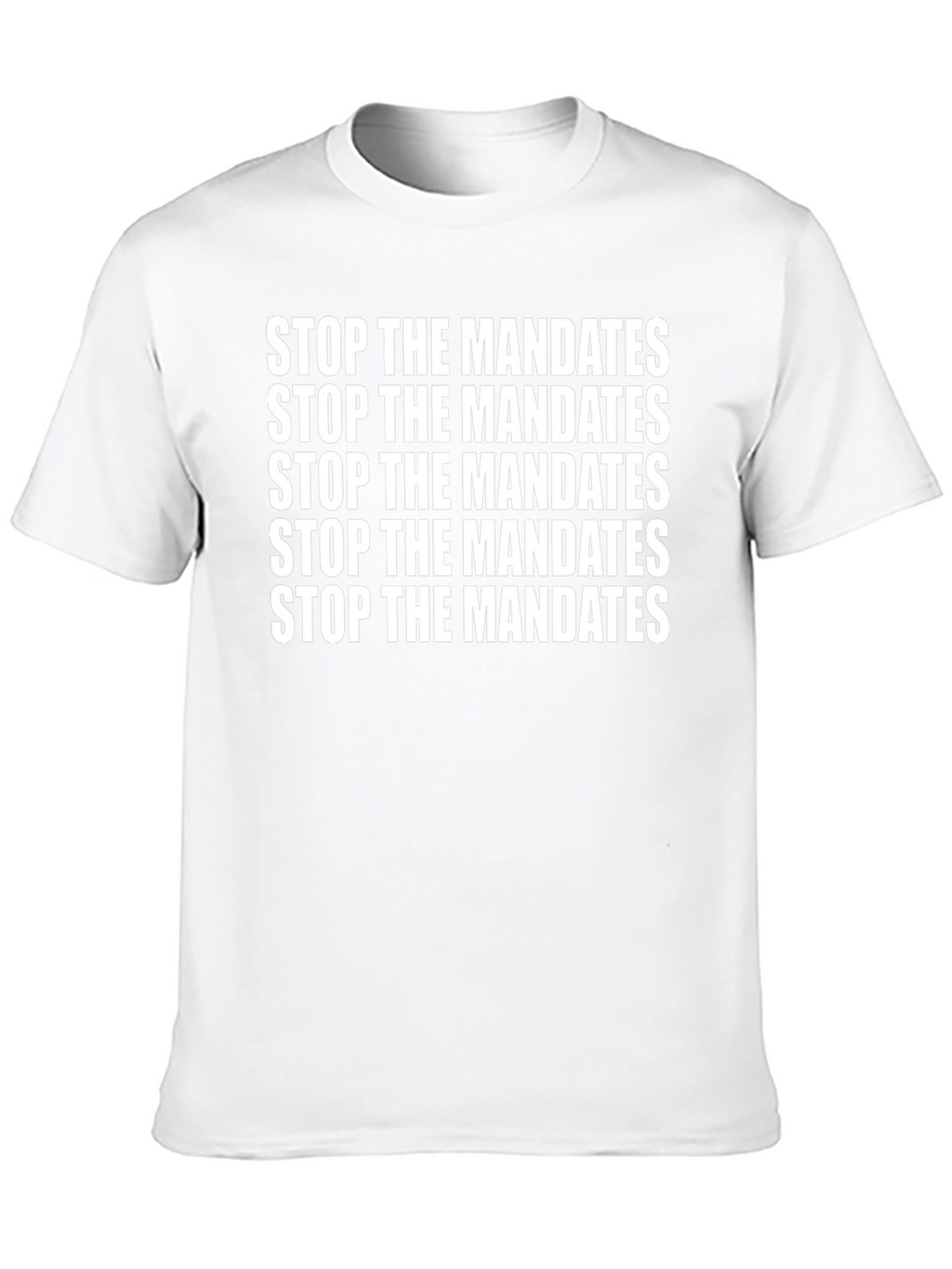 Stop the Mandates Black T-Shirt