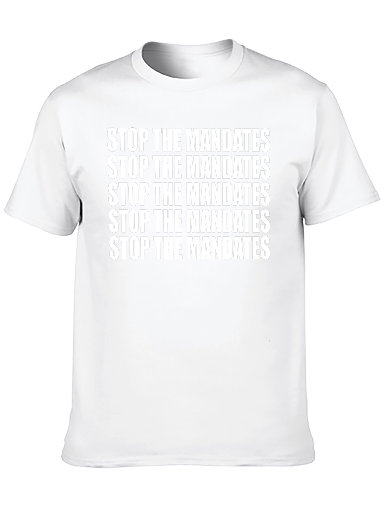 Stop the Mandates Black T-Shirt
