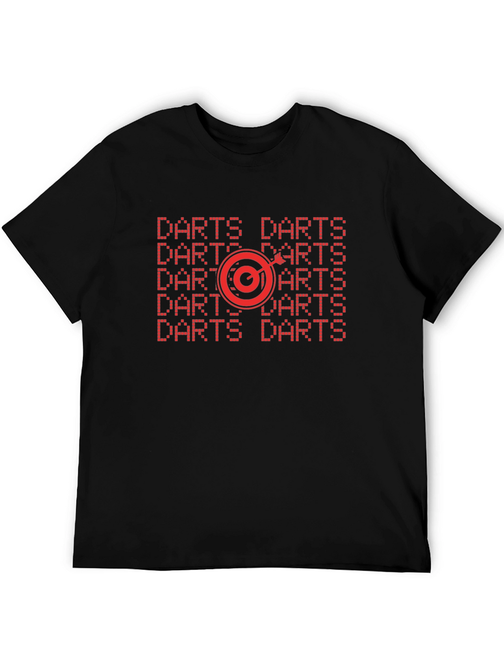 Darts Graphic Tee - Target Design Black Shirt