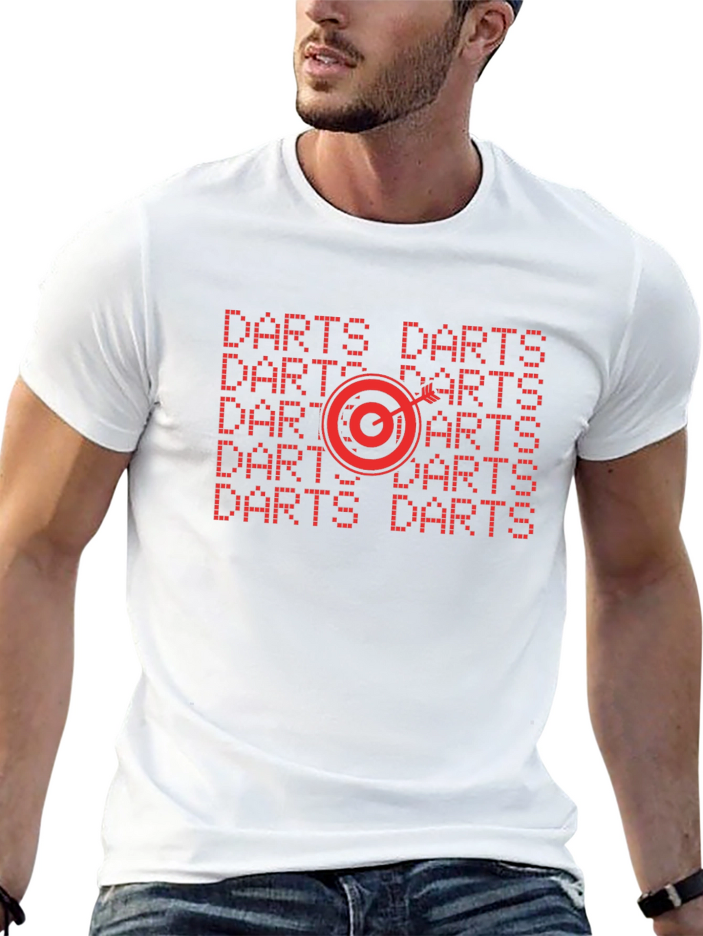 Darts Graphic Tee - Target Design Black Shirt