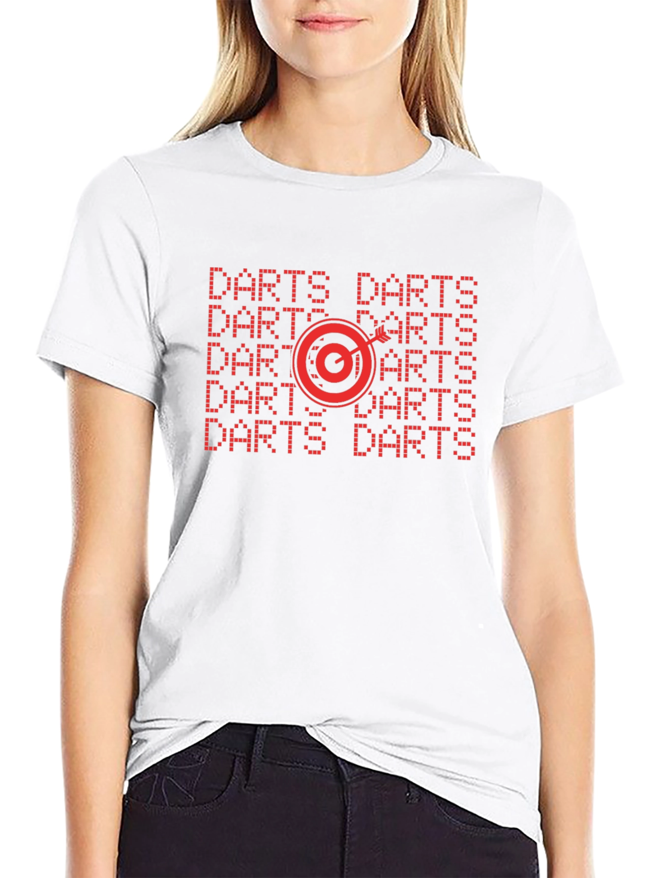 Darts Graphic Tee - Target Design Black Shirt