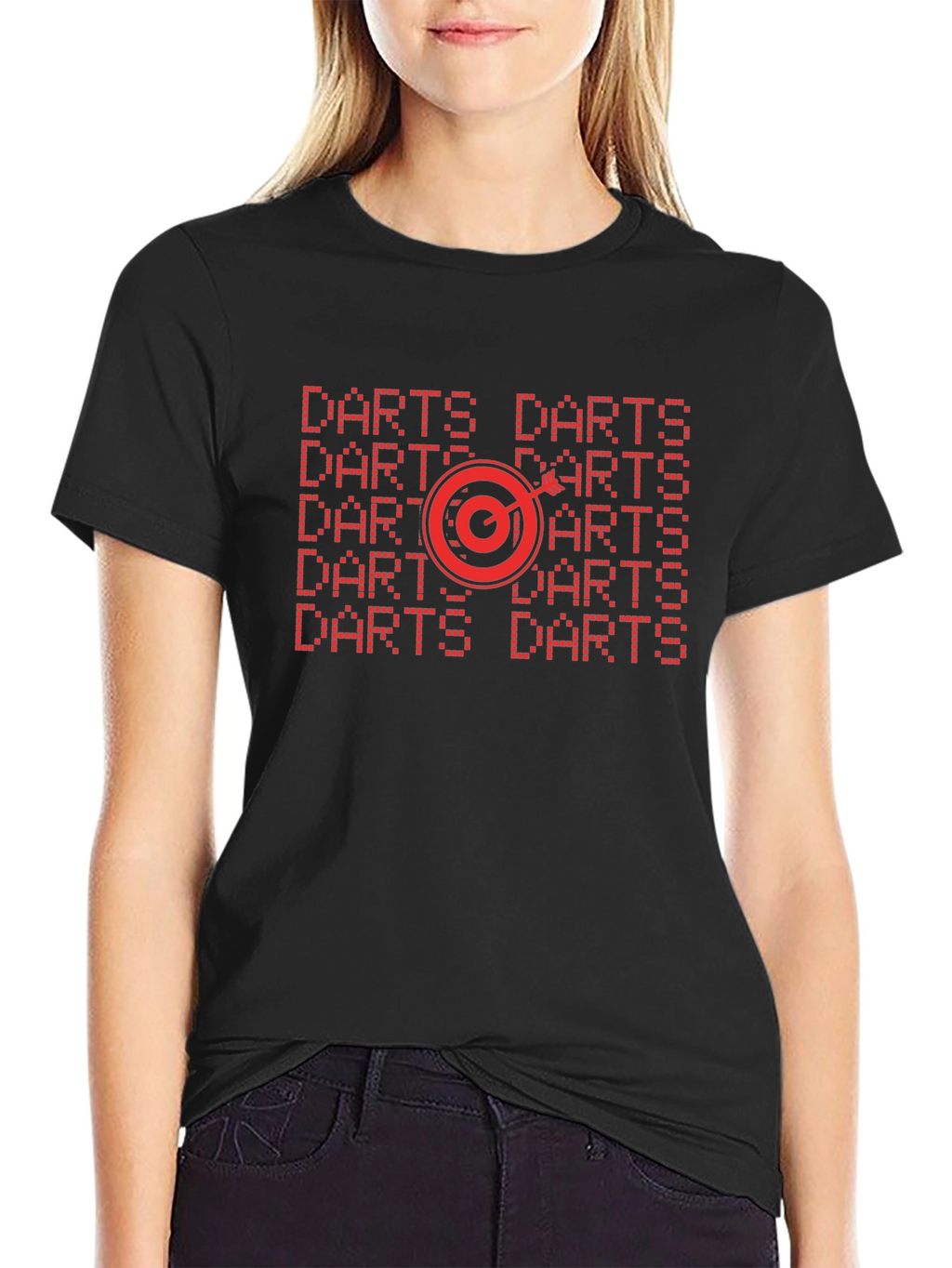 Darts Graphic Tee - Target Design Black Shirt