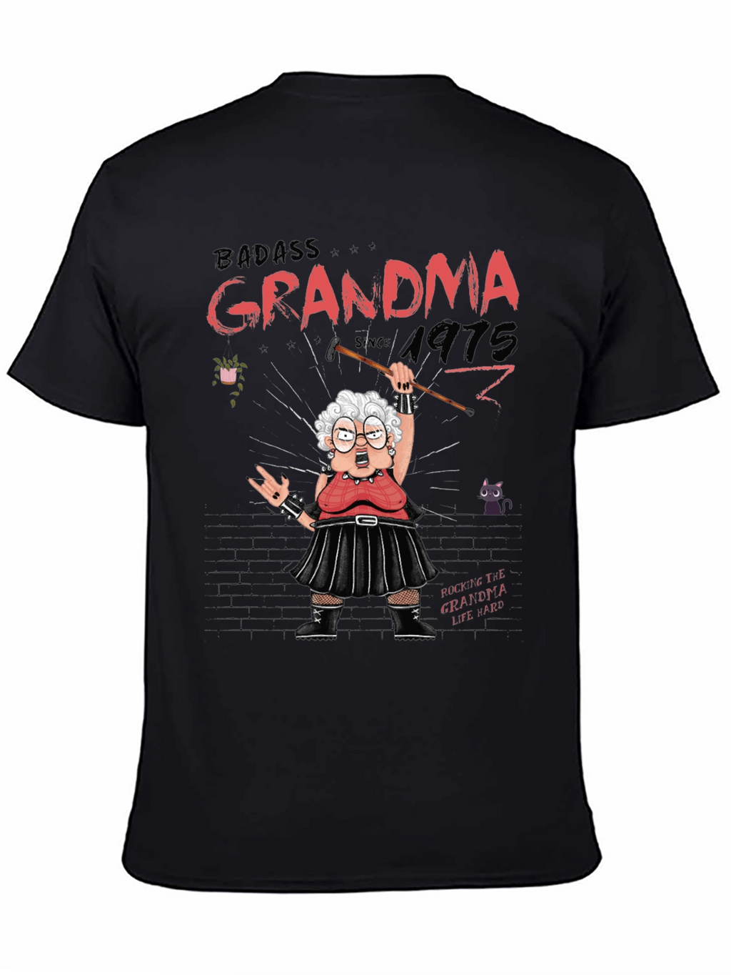 Badass Grandma T-Shirt - Rocker Style