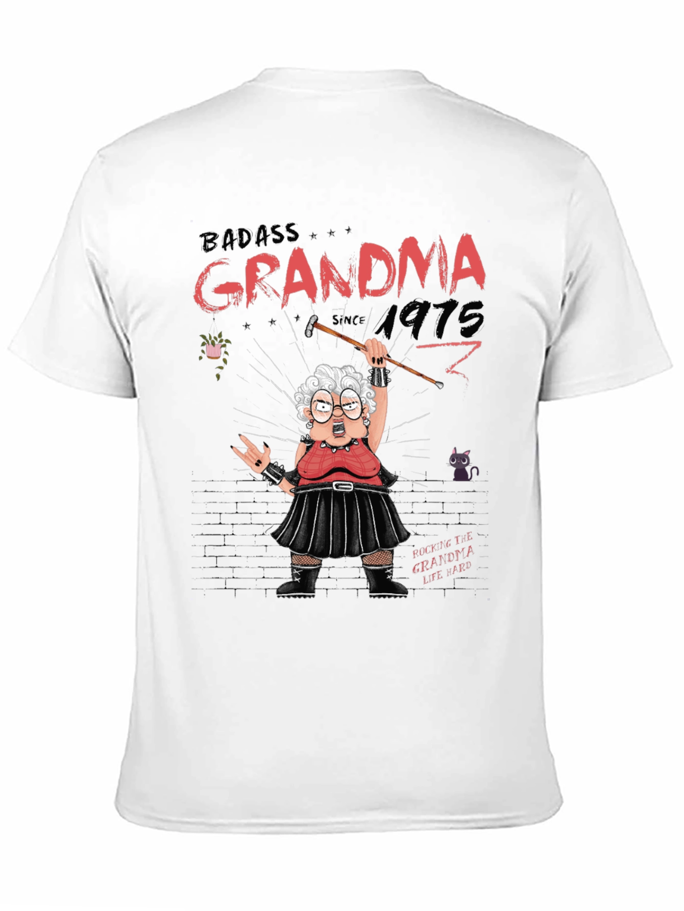 Badass Grandma T-Shirt - Rocker Style