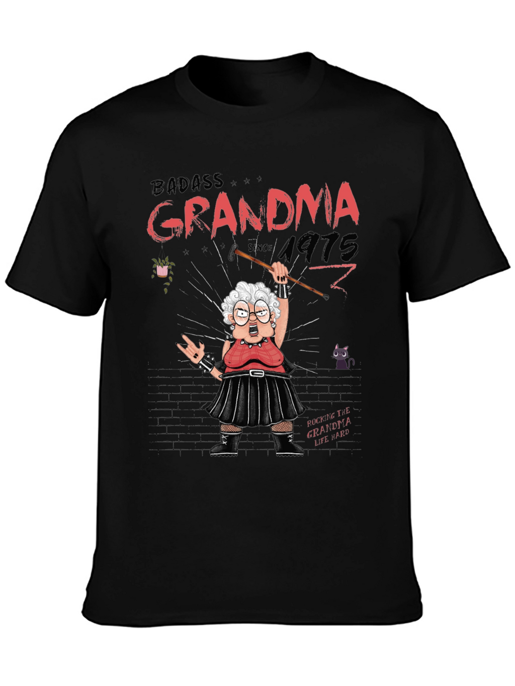 Badass Grandma T-Shirt - Rocker Style