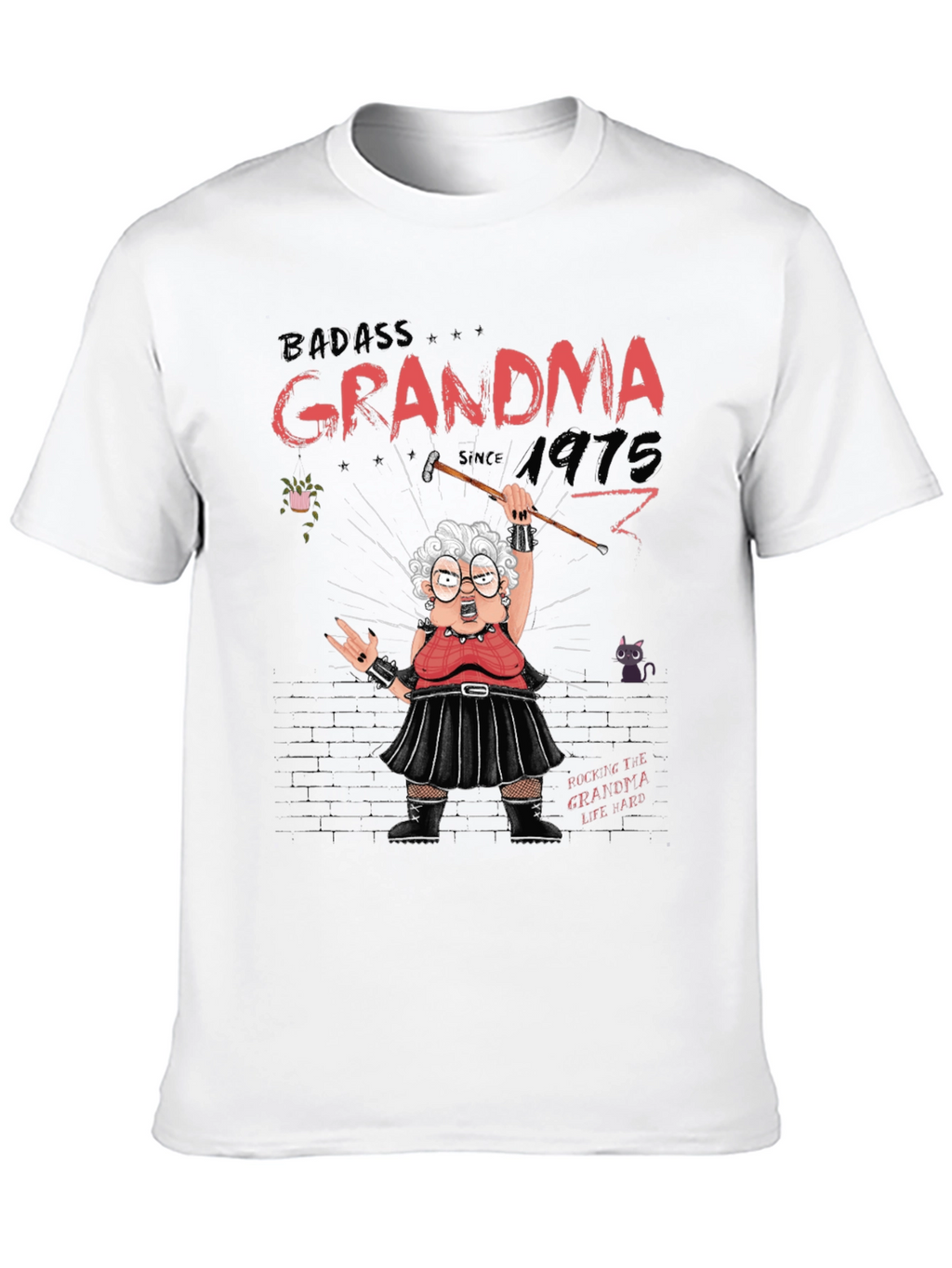 Badass Grandma T-Shirt - Rocker Style