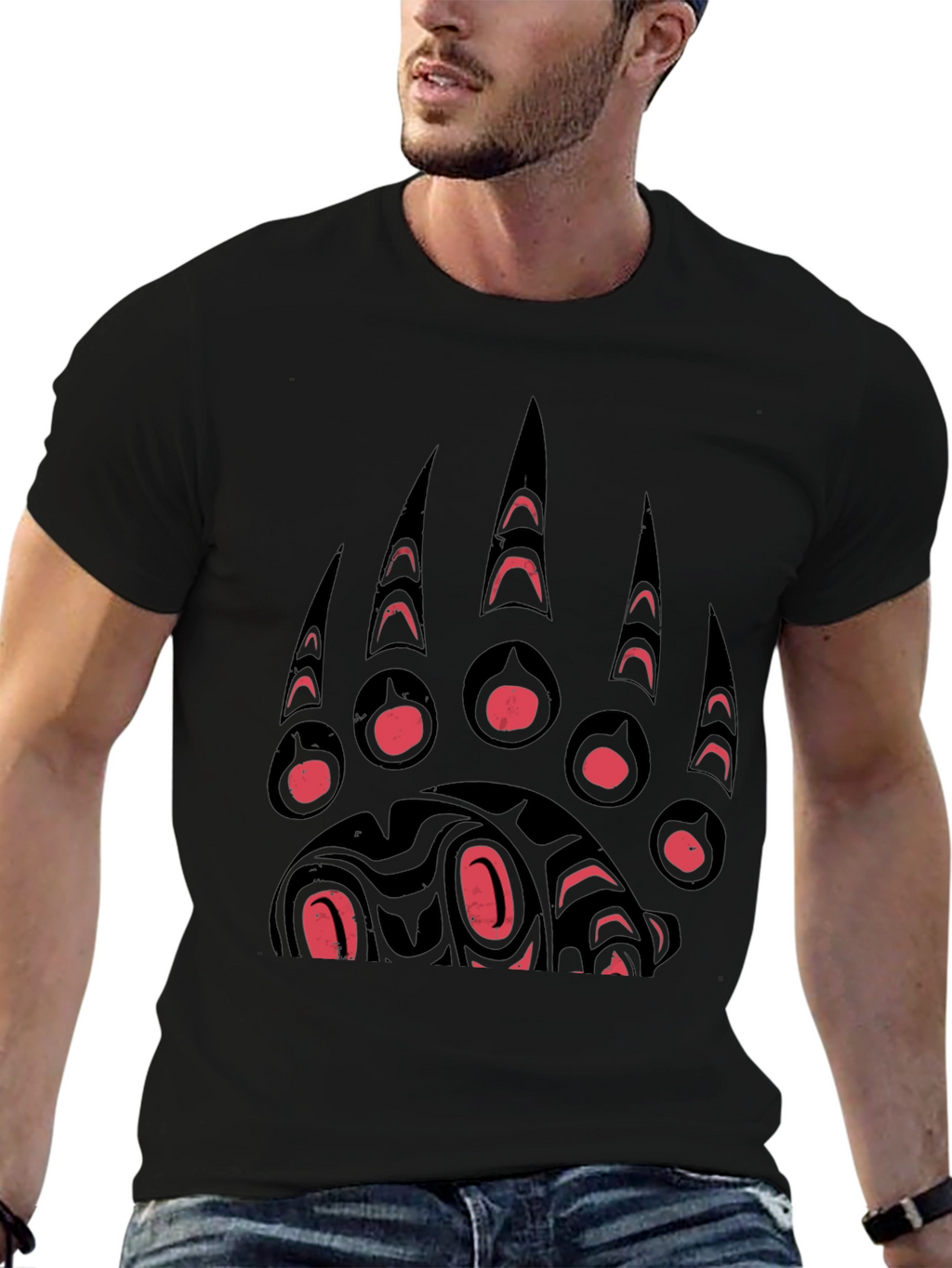 Bear Paw Graphic Tee - Unique Design