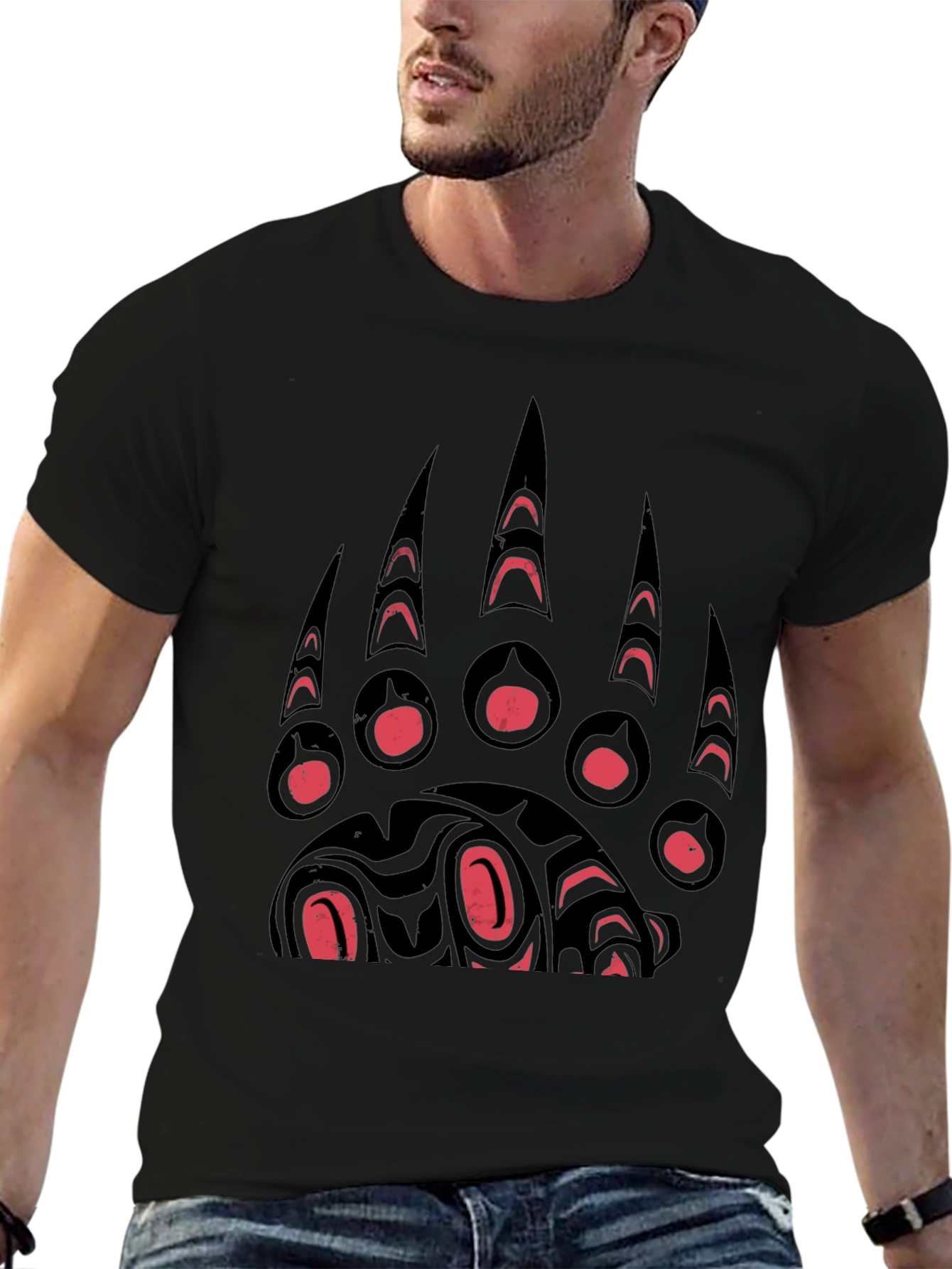 Bear Paw Graphic Tee - Unique Design