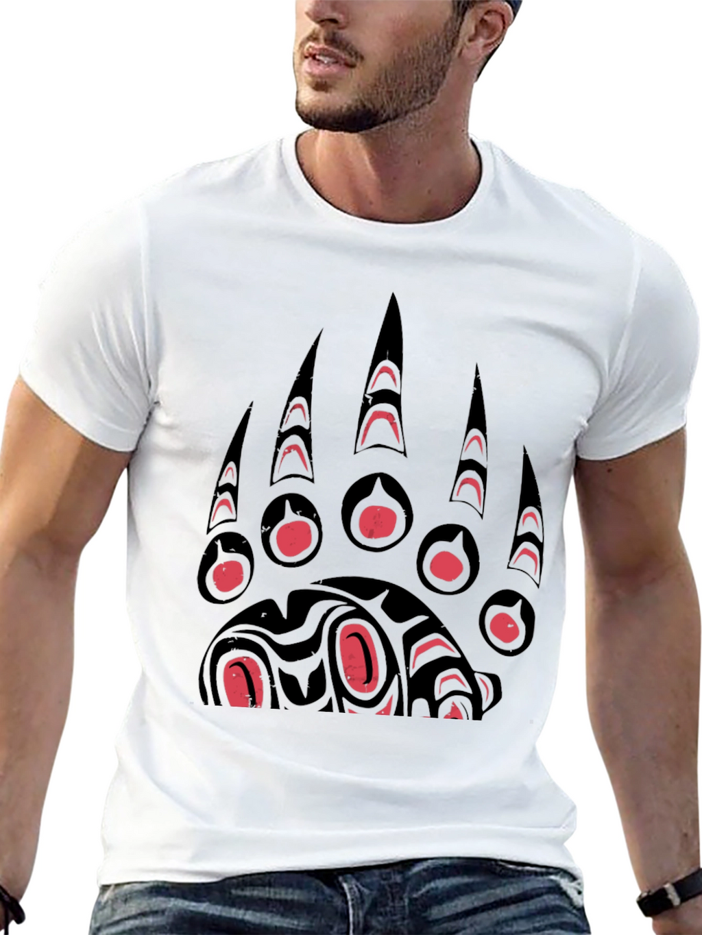Bear Paw Graphic Tee - Unique Design