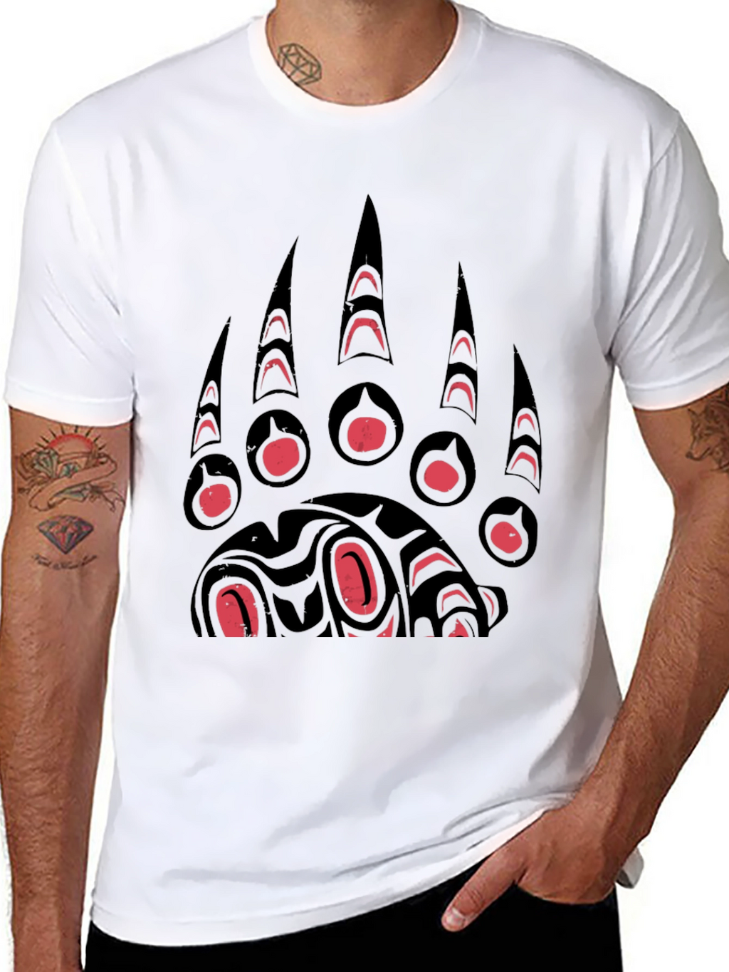 Bear Paw Graphic Tee - Unique Design
