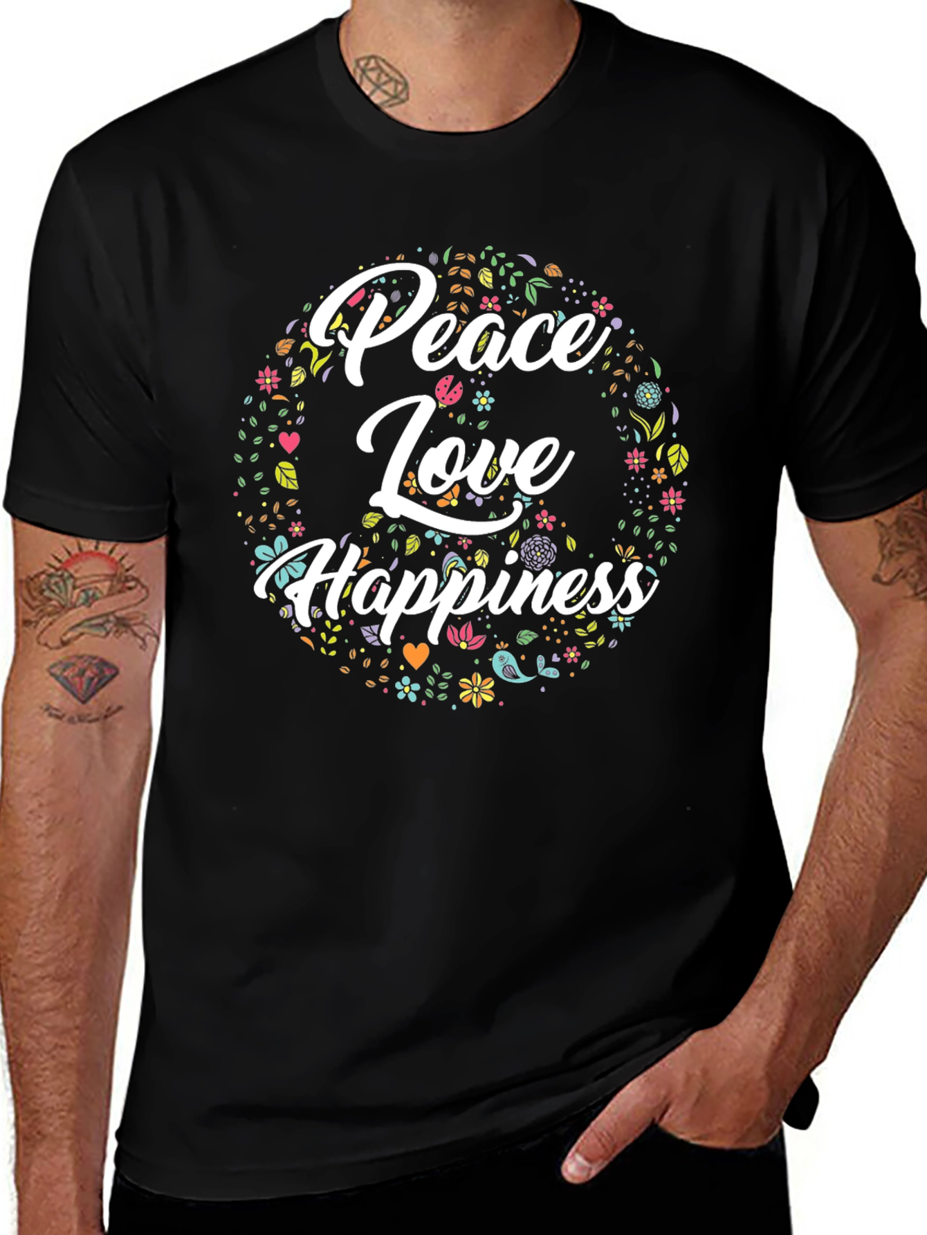 Peace Love Happiness T-Shirt