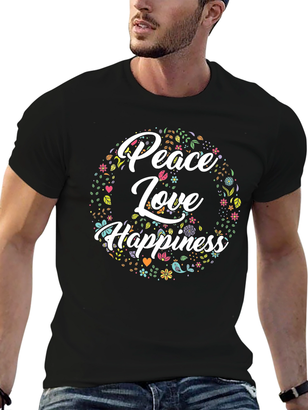 Peace Love Happiness T-Shirt