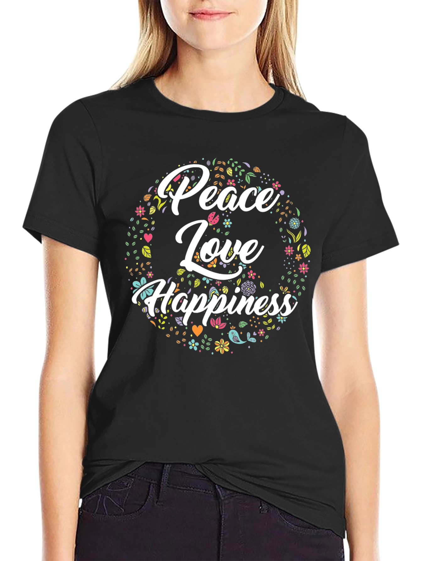 Peace Love Happiness T-Shirt