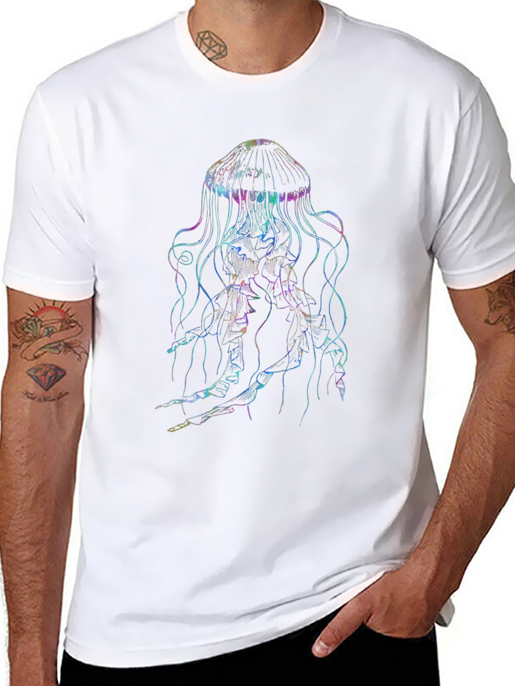 Jellyfish Graphic Black T-Shirt