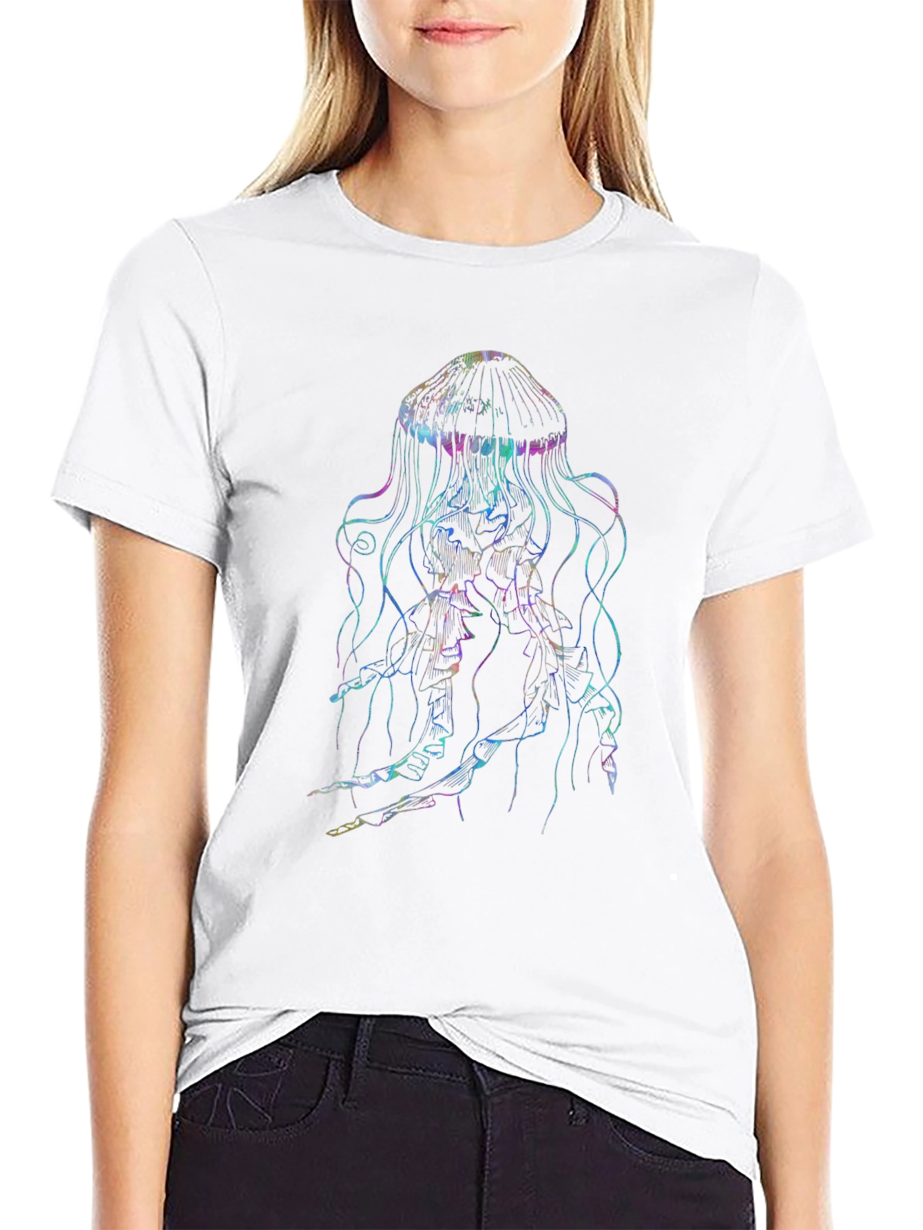 Jellyfish Graphic Black T-Shirt