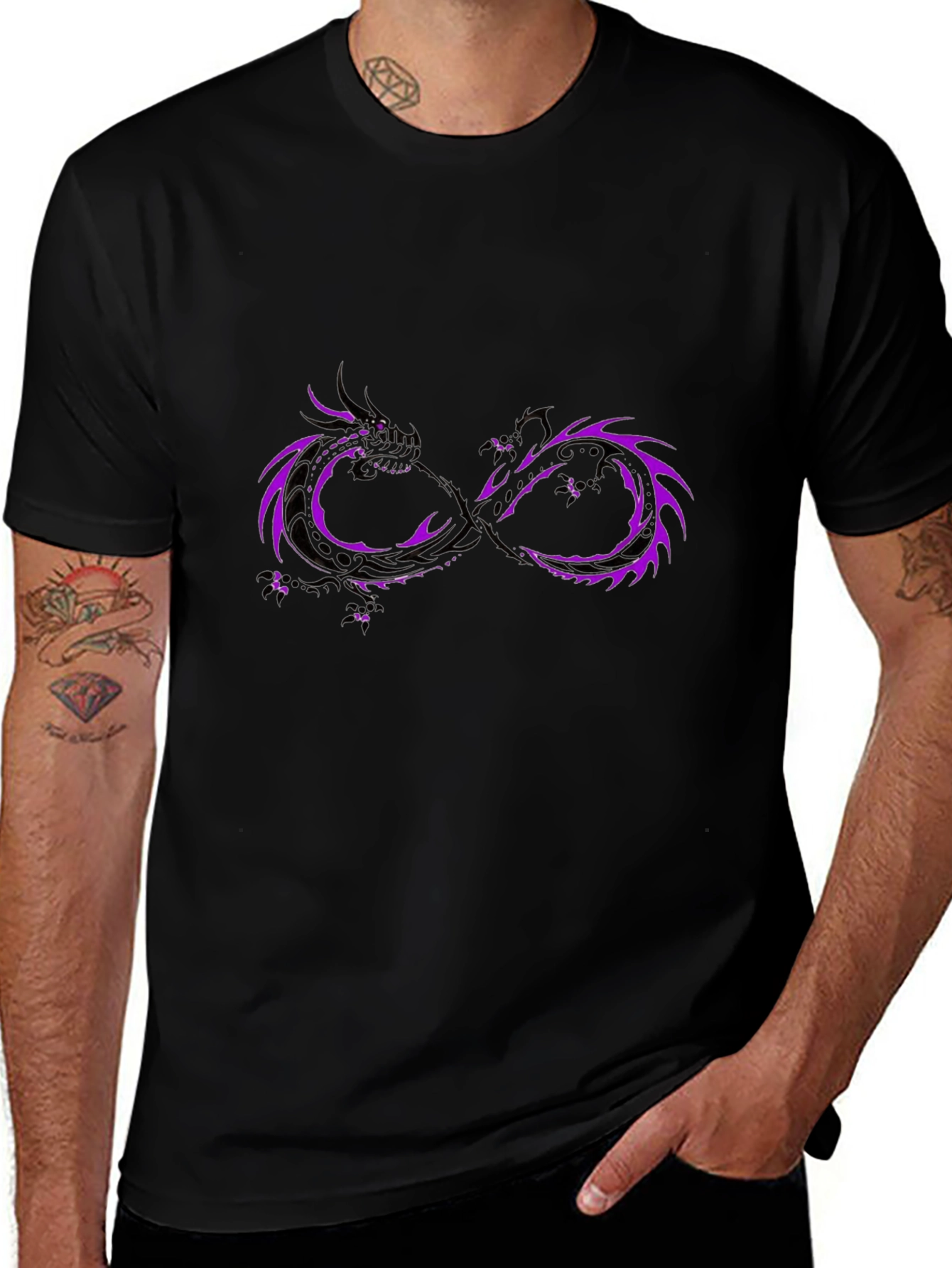 Dragon Infinity Symbol Graphic Tee