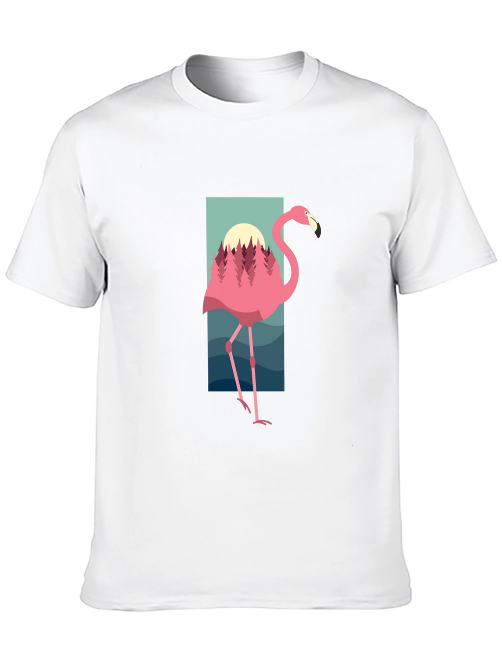 Flamingo Graphic Tee - Nature Inspired Design