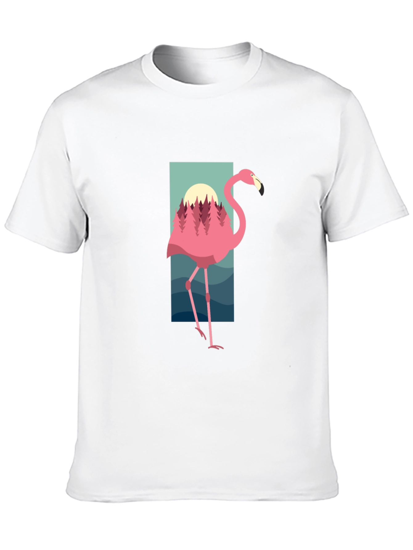 Flamingo Graphic Tee - Nature Inspired Design
