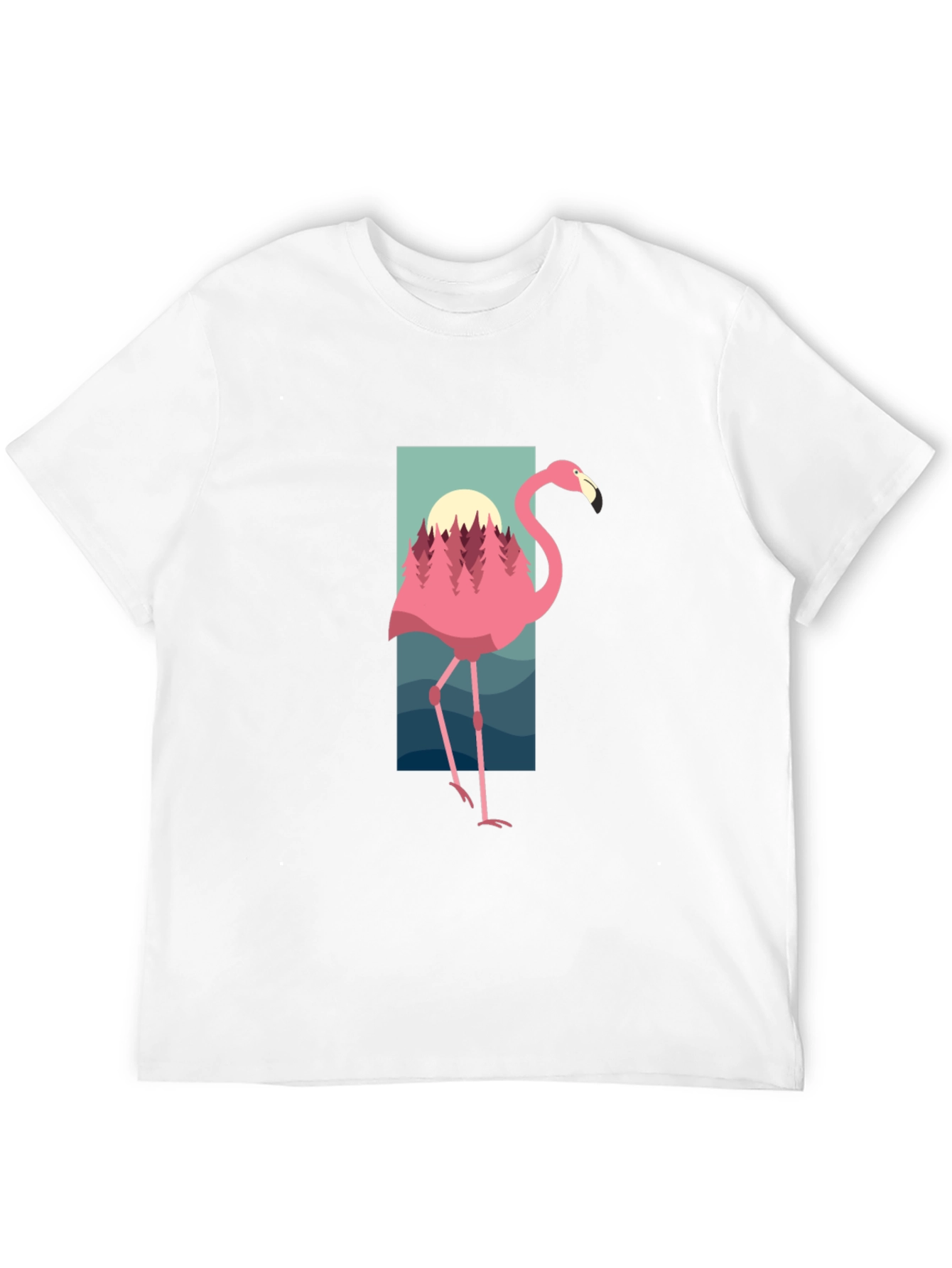 Flamingo Graphic Tee - Nature Inspired Design