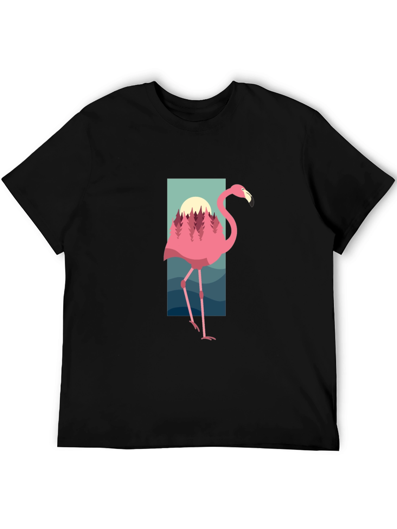 Flamingo Graphic Tee - Nature Inspired Design