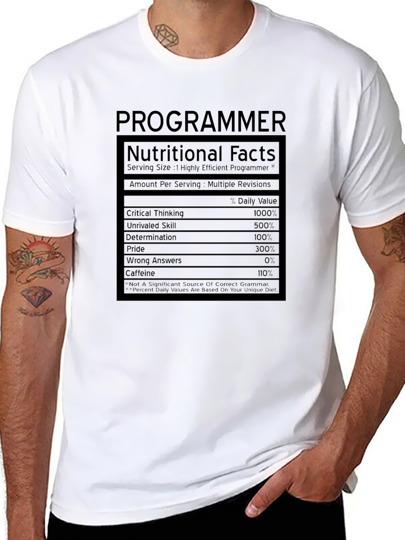 Programmer Nutritional Facts T-Shirt