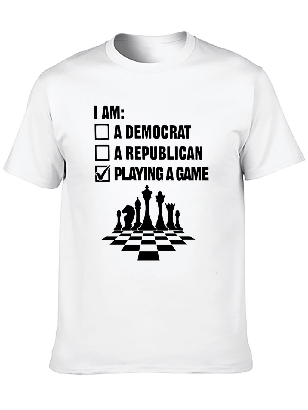 Political Humor T-Shirt: Chess Game