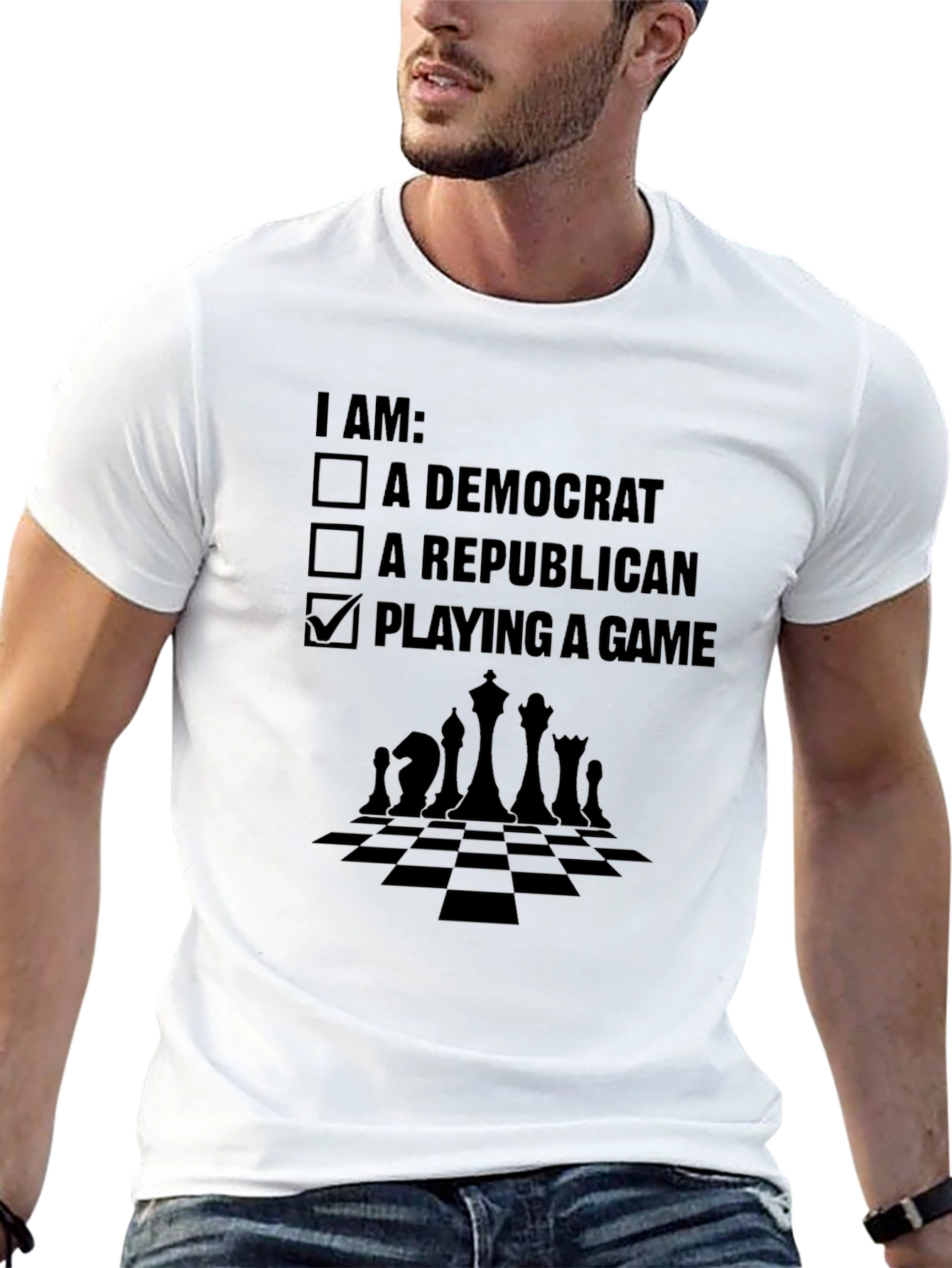 Political Humor T-Shirt: Chess Game