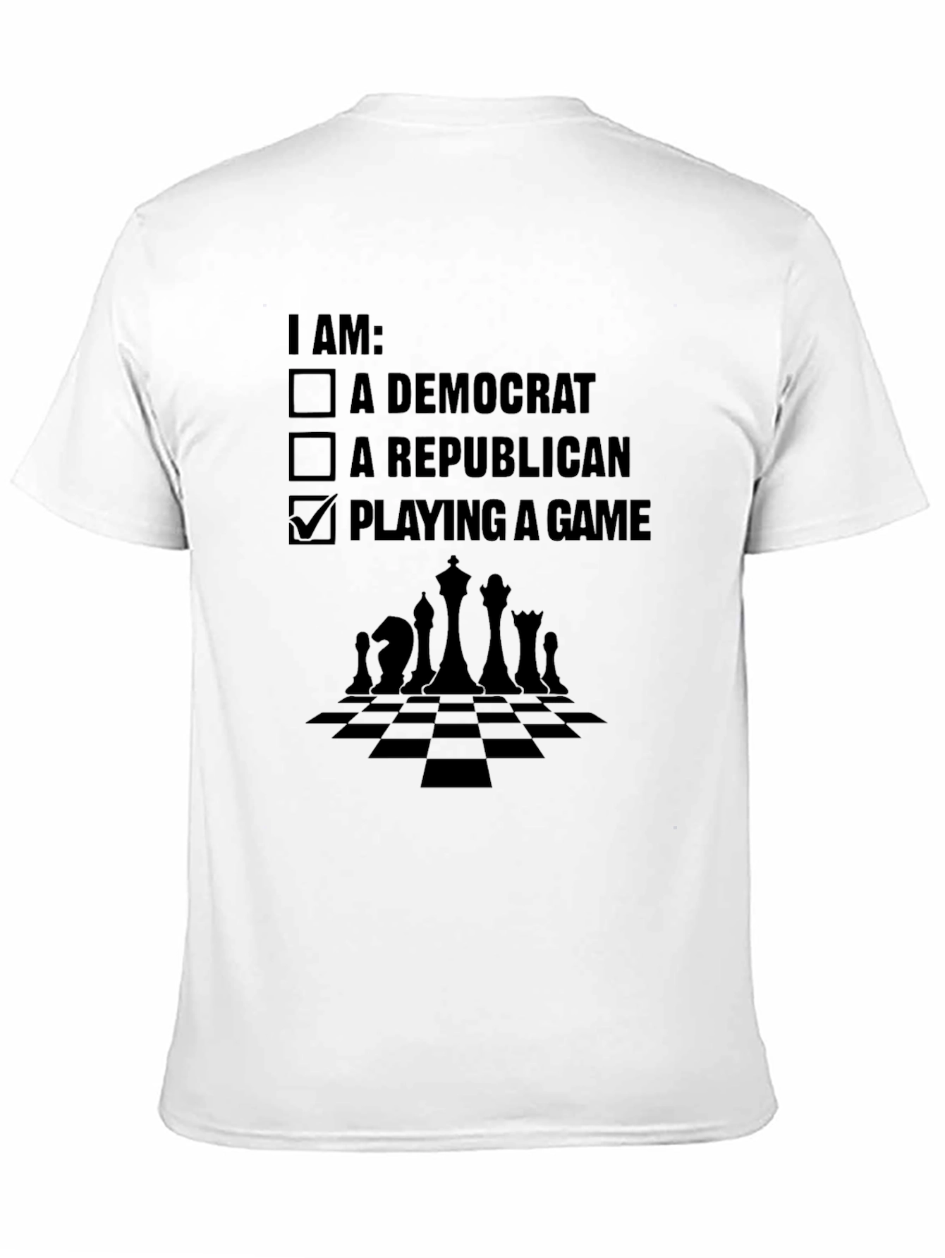 Political Humor T-Shirt: Chess Game