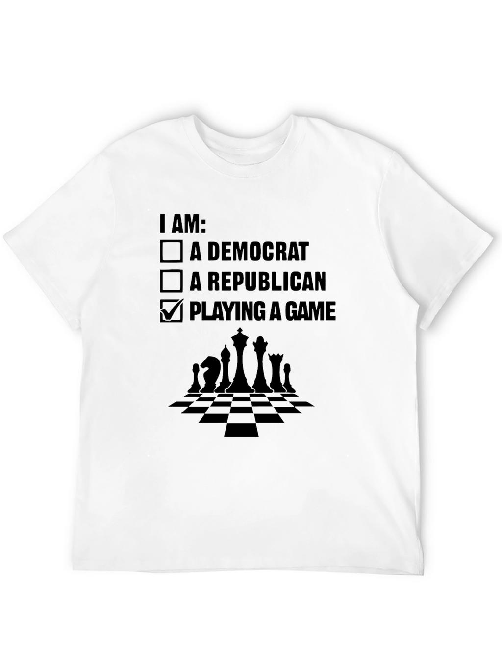 Political Humor T-Shirt: Chess Game