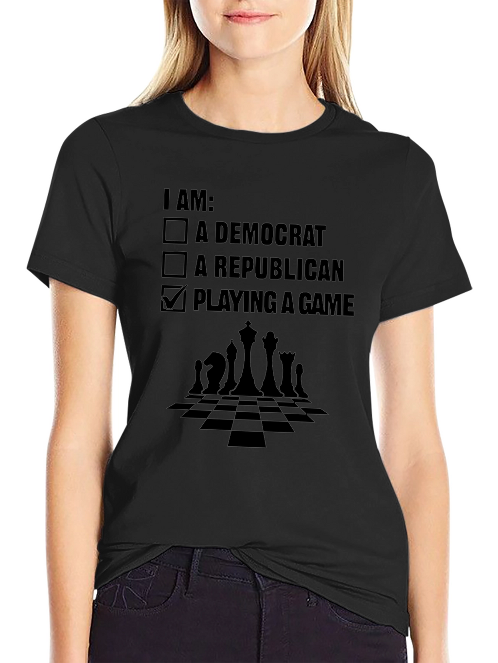 Political Humor T-Shirt: Chess Game