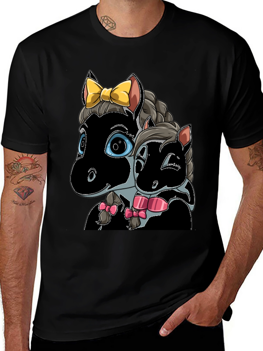 Cartoon Horse T-Shirt: Cute Animal Graphic Tee