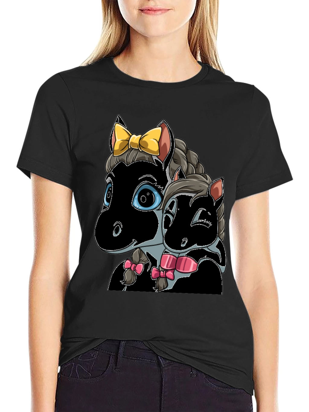 Cartoon Horse T-Shirt: Cute Animal Graphic Tee