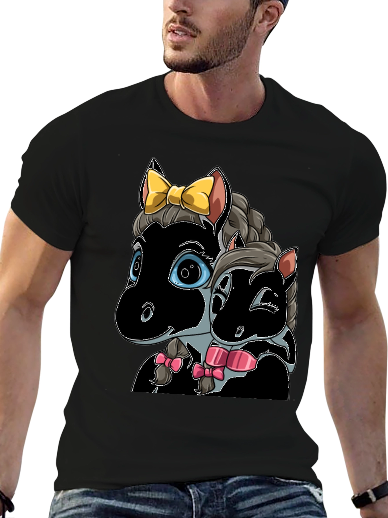 Cartoon Horse T-Shirt: Cute Animal Graphic Tee