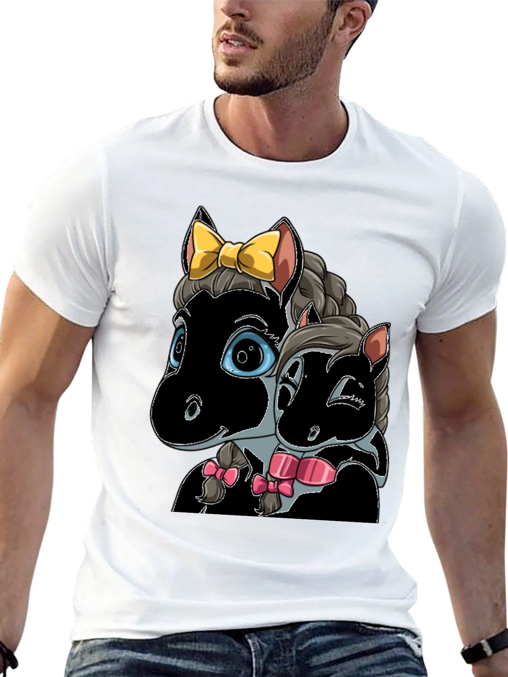 Cartoon Horse T-Shirt: Cute Animal Graphic Tee