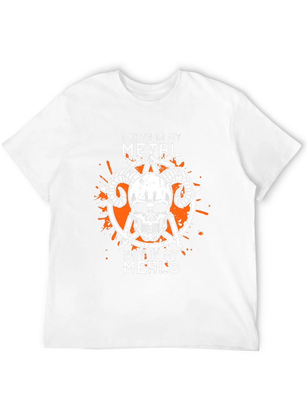 Death Metal Skull Graphic T-Shirt