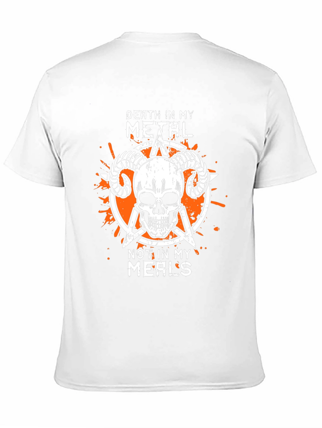 Death Metal Skull Graphic T-Shirt