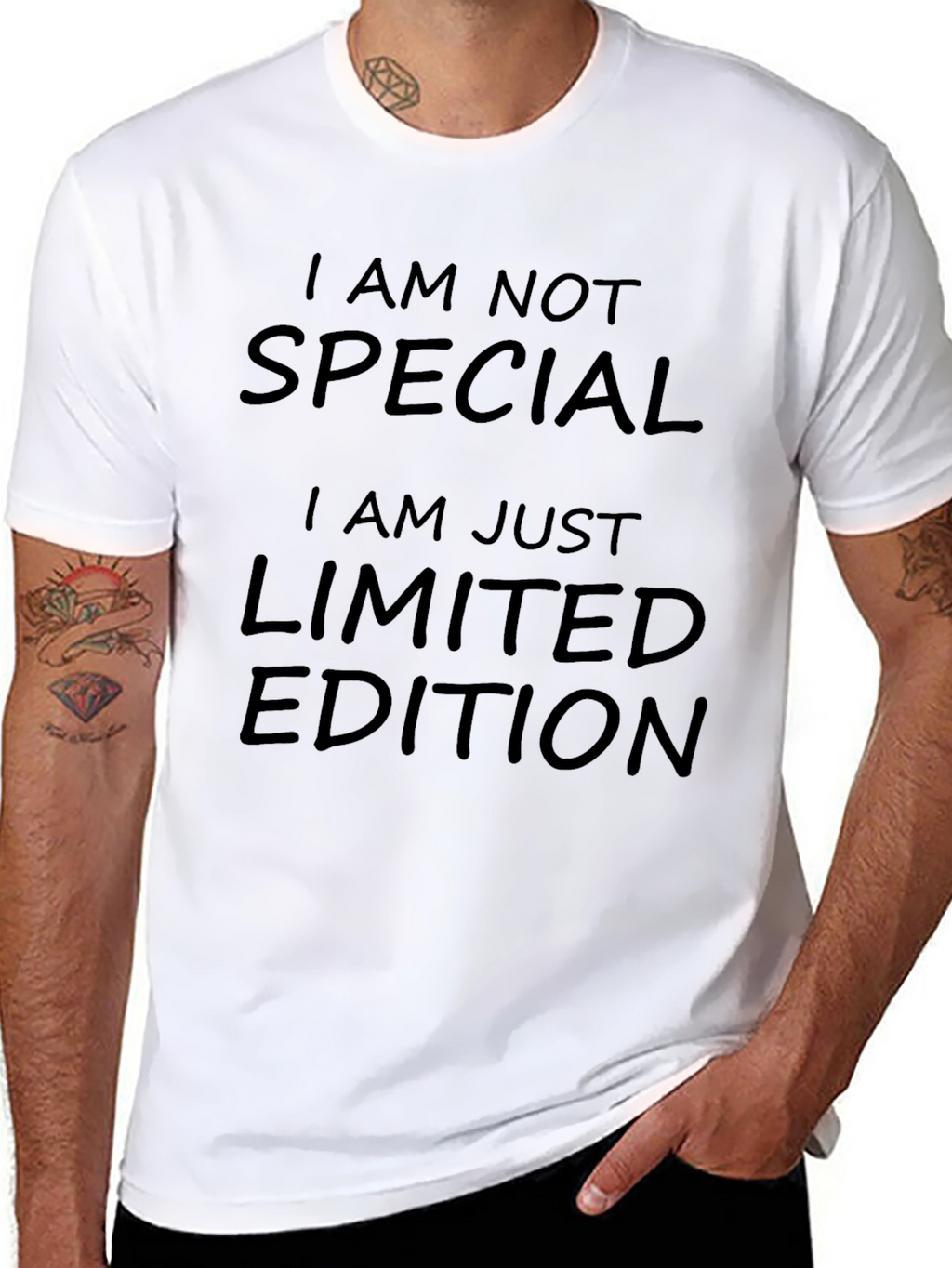 Limited Edition Graphic Tee - Black Crew Neck
