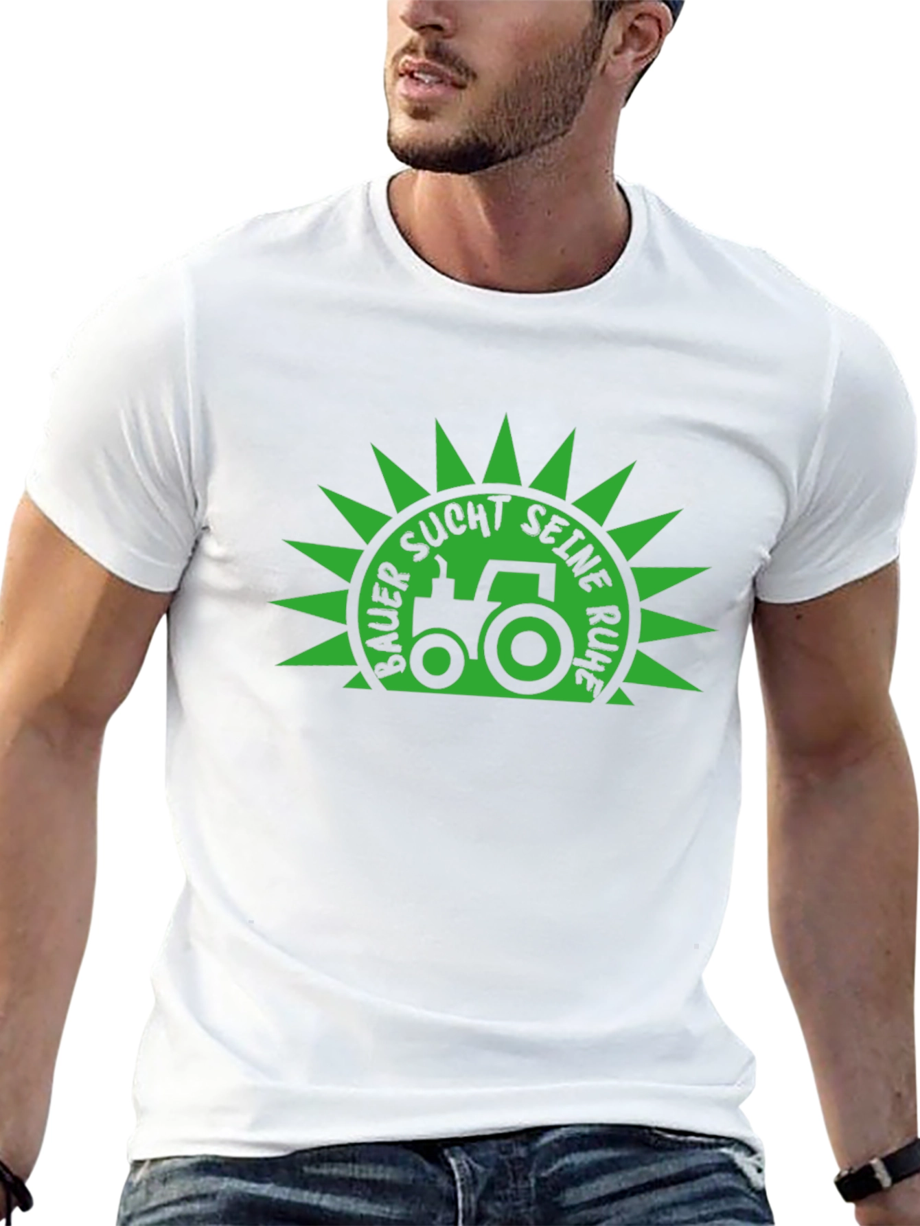 Farmer Seeks Peace Black T-Shirt