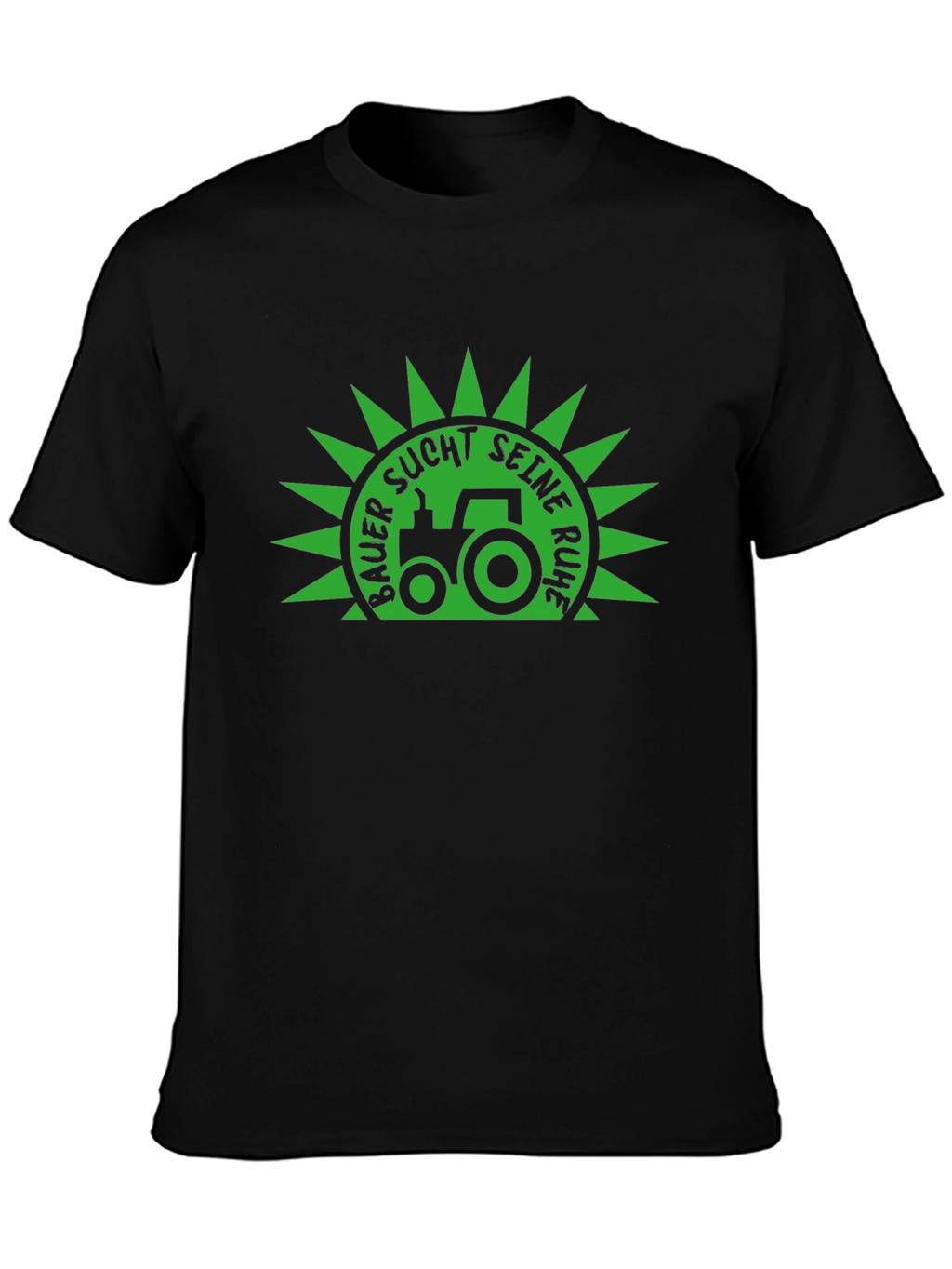 Farmer Seeks Peace Black T-Shirt