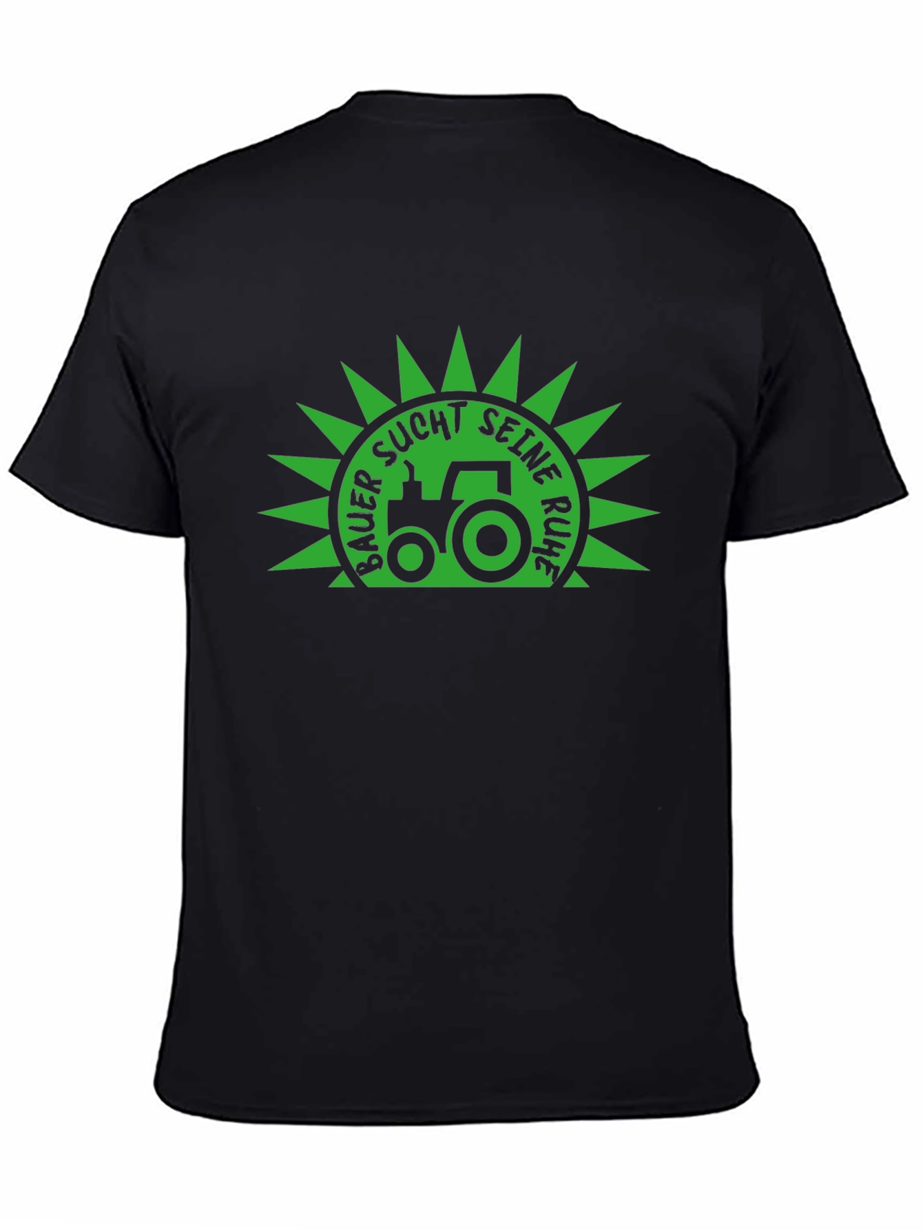 Farmer Seeks Peace Black T-Shirt