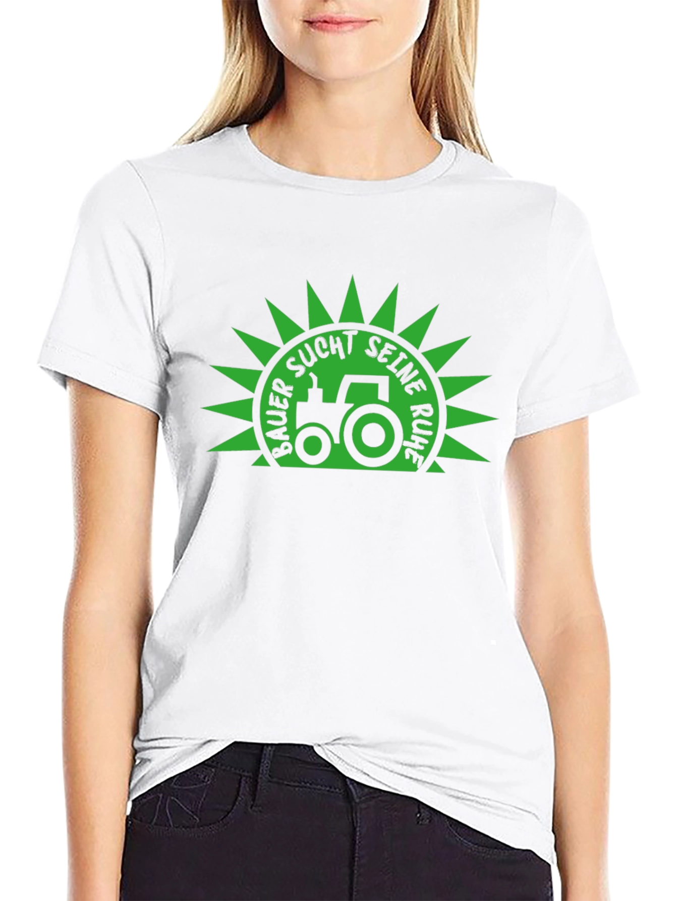 Farmer Seeks Peace Black T-Shirt